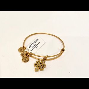 ALEX & ANI Gold Endless Knot Bracelet A10EB142RG